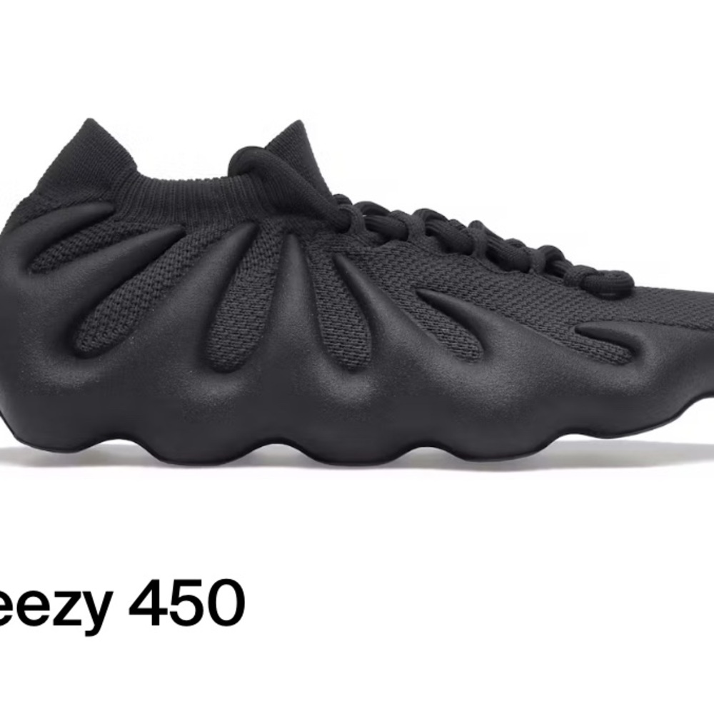 Adidas Yeezy 450 Black Sneakers size 10